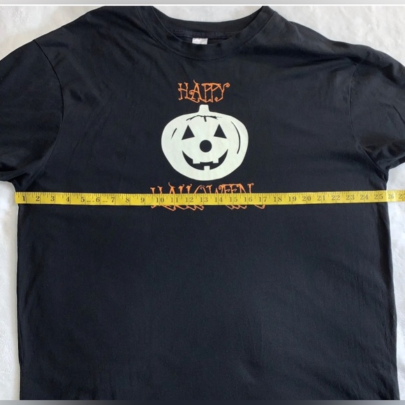 Happy Halloween men pumpkin tshirt glow in the dark size XL - Picture 3 of 7